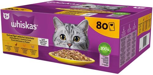 Whiskas Core drůbeží výběr v želé  80x85g kapsička pro kočky