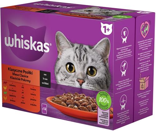 Whiskas Klasický výběr ve šťávě 12x85g kapsička pro kočky