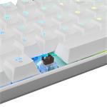 White Shark SHINOBI White, US layout, hnedý prepínač (GK-2022)