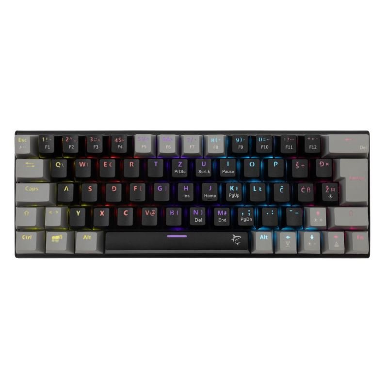 White Shark WAKIZASHI 2, černo-šedá (US + červené switche)