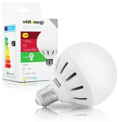 Whitenergy LED E27 G95 12W SMD2835 teplá bílá