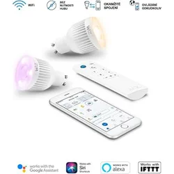 WiZ Wifi chytrá žárovka 2x GU10 s ovladačem WZ0195082