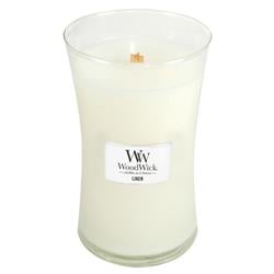 WoodWick oválná váza Linen 609,5g 663595931359 - Drogerie - Osvěžovače