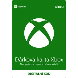 XBOX - Dárková karta Xbox 400 Kč elektronická licence