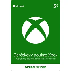 XBOX - Dárková karta Xbox 5 EUR elektronická licence