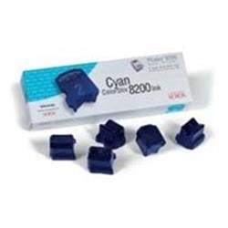 XEROX tuhý inkoust ColorStix 8200 (5 kostek), cyan (7,000 stran) - originální