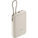 Xiaomi Power Bank 10000mAh (integrovaný kábel), béžová