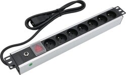 XtendLan 19'' rozvádzač 7x 230V, CSN, 16A/C20, 1,8 m