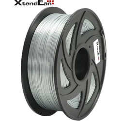 XtendLAN PLA filament 1,75mm lesklý strieborný 1kg