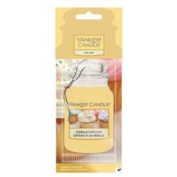 Yankee Candle Vanilla Cupcake papierová visačka na auto 1ks