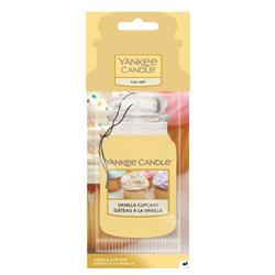 Yankee Candle Vanilla Cupcake papírová visačka do auta 1ks
