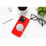 Zadní kryt FIXED MagFlow s podporou MagSafe pro Apple iPhone 14, červený