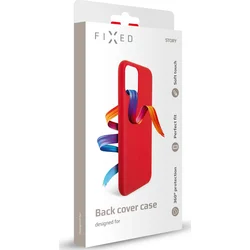 Zadní pogumovaný kryt FIXED Story pro Honor 20e, červený