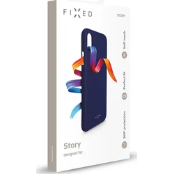 Zadní pogumovaný kryt FIXED Story pro Honor 8S 2020, modrý