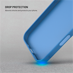 Zadní pogumovaný kryt FIXED Story pro Samsung Galaxy A36 5G, modrý