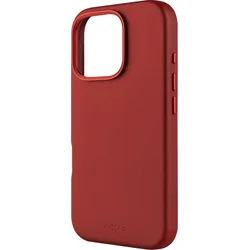 Zadný kožený kryt FIXED MagLeather s podporou MagSafe pre Apple iPhone 16 Pro, červený