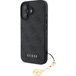 Zadný kryt Guess 4G Charm pre iPhone 16 Plus Tone on Tone Grey