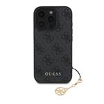 Zadný kryt Guess 4G Charm pre iPhone 16 Pro Tone on Tone Grey