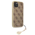 Zadný kryt Guess 4G Charms pre iPhone 13 Brown