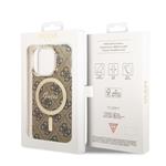Zadný kryt Guess IML 4G MagSafe pre iPhone 15 Pro Brown