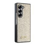 Zadný kryt Guess PC/TPU Glitter Flakes Metal Logo pre Samsung Galaxy Z Fold 6 Gold