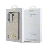 Zadný kryt Guess PC/TPU Glitter Flakes Metal Logo pre Samsung Galaxy Z Fold 6 Gold