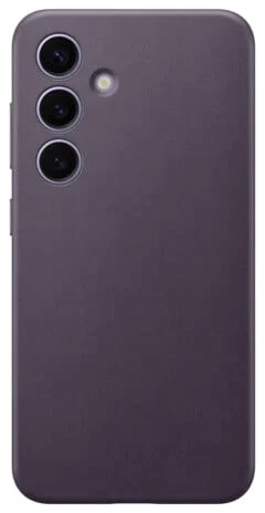 Zadný kryt Samsung z vegánskej kože pre Samsung Galaxy S24 fialový