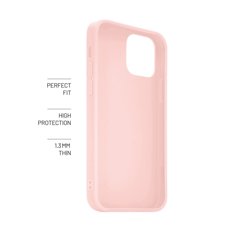 Zadný pogumovaný kryt FIXED Story pre Apple iPhone 15, ružový