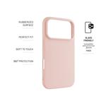 Zadný pogumovaný kryt FIXED Story pre Apple iPhone 17 Pro, ružový