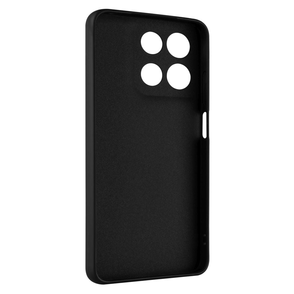 Zadný pogumovaný kryt FIXED Story pre Motorola Moto G15/Power, čierny