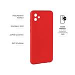 Zadný pogumovaný kryt FIXED Story pre Samsung Galaxy A04, červený
