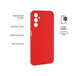 Zadný pogumovaný kryt FIXED Story pre Samsung Galaxy A14/A14 5G, červený