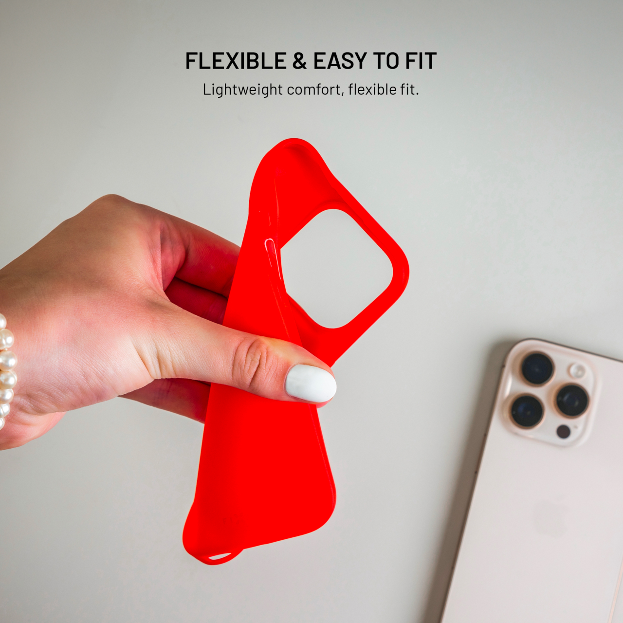 Zadný pogumovaný kryt FIXED Story pre Samsung Galaxy A36 5G, červený