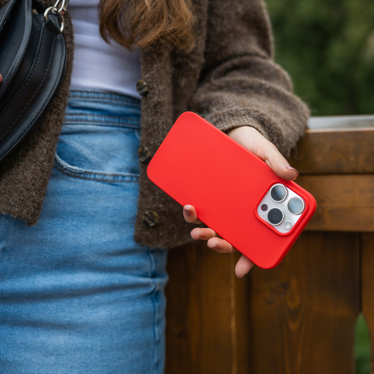Zadný pogumovaný kryt FIXED Story pre Samsung Galaxy A36 5G, červený