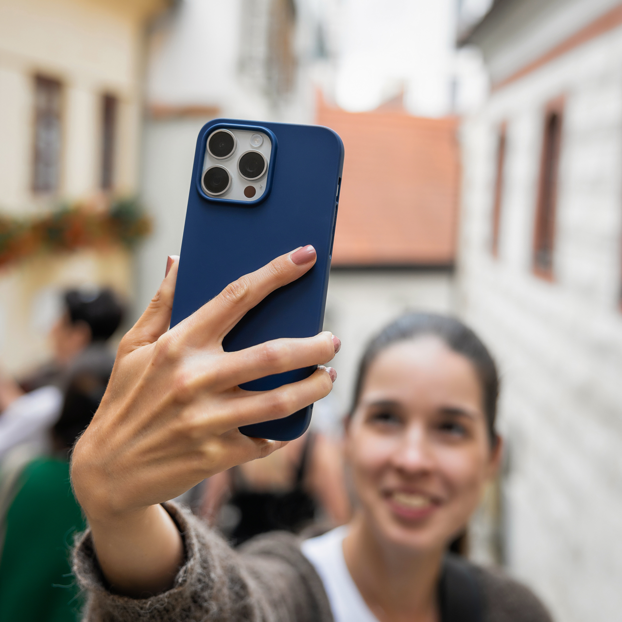 Zadný pogumovaný kryt FIXED Story pre Samsung Galaxy A36 5G, modrý