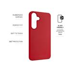Zadný pogumovaný kryt FIXED Story pre Samsung Galaxy S25+, červený