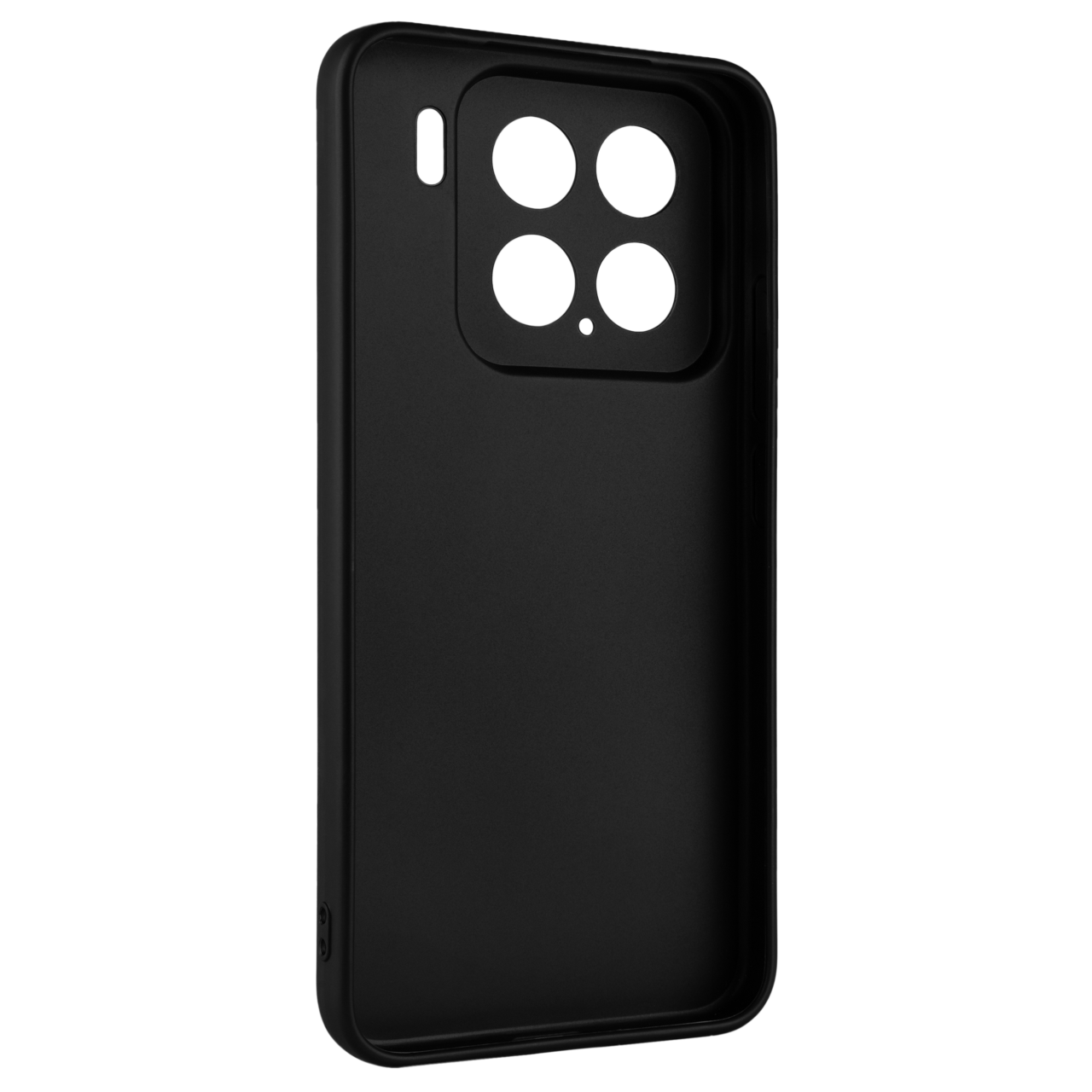 Zadný pogumovaný kryt FIXED Story pre Xiaomi 15, čierny