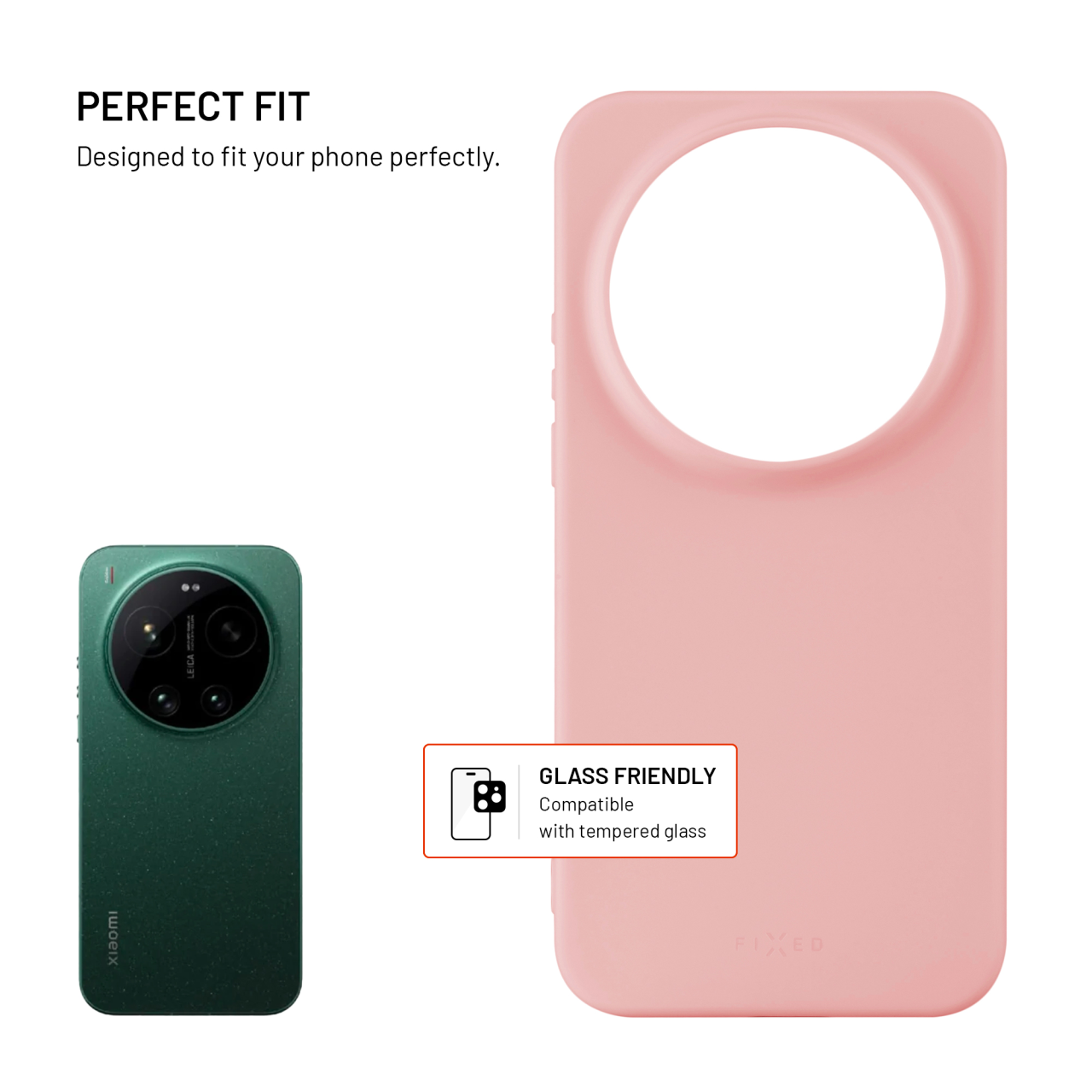 Zadný pogumovaný kryt FIXED Story pre Xiaomi 17 Ultra, ružový