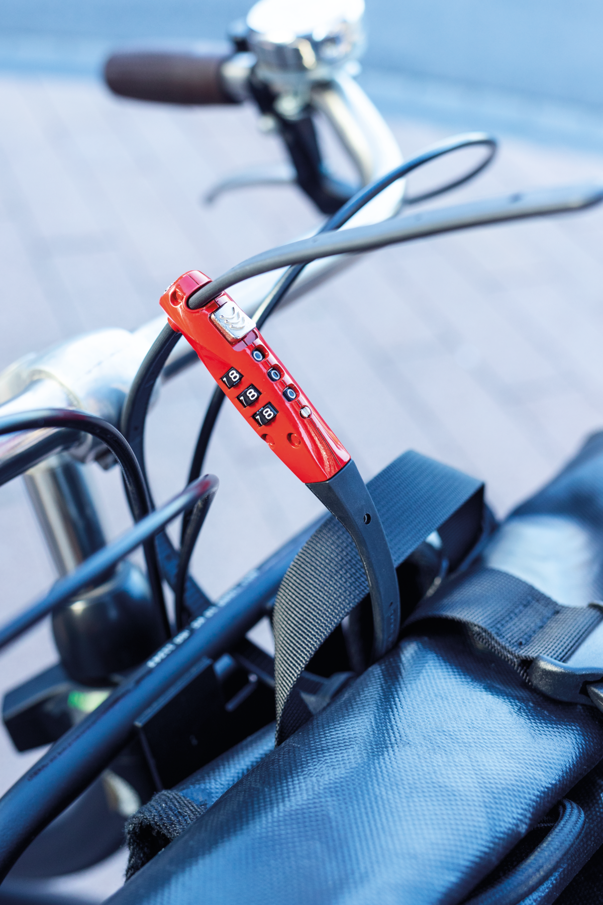 Zámek ABUS Combiflex TravelGuard - červený