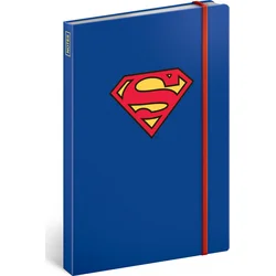 Zápisník Superman - Symbol, linajkovaný, 13 × 21 cm
