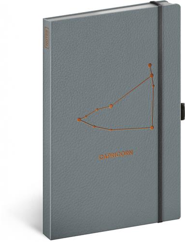 Zápisník Zodiak Kozorožec, linajkovaný, 13 × 21 cm