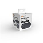 Zásuvka Solight s posuvným krytom, nabíjačka USB A+C, 2 m, matná čierna