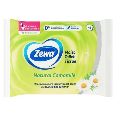 ZEWA Vlhčený toaletný papier 42ks, harmanček