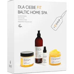 Ziaja Baltic Home Spa Fit darčeková sada pleťový krém light formula 50 ml kúpeľové želé 260 ml telový peeling hrubé zrno 300 m