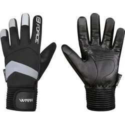 Zimné rukavice FORCE WARM, čierne veľkosť XL