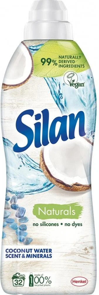 Zmäkčovač tkanín Silan Naturals Coconut Water&Minerals 800ml