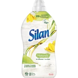 Zmäkčovač tkanín Silan Naturals Ylang Ylang & Vetiver 1,45 l (58 praní)