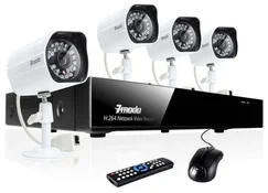 Zmodo NVR 720P Kit-4CH Recorder+4xCMOS IR Camera