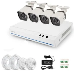 ZMODO sPoE 720p Kit 4kanálový kamerový systém ZM-SS7009D4-S, Recorder+4x720p IR Camera