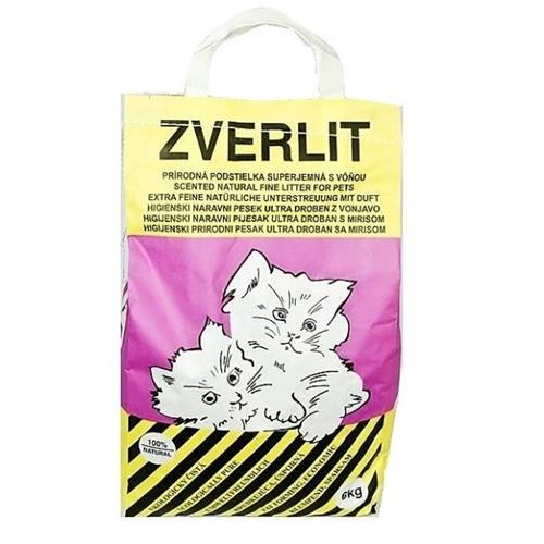 ZVERLIT fialová super jemná podestýlka pro kočky s vůní 6kg